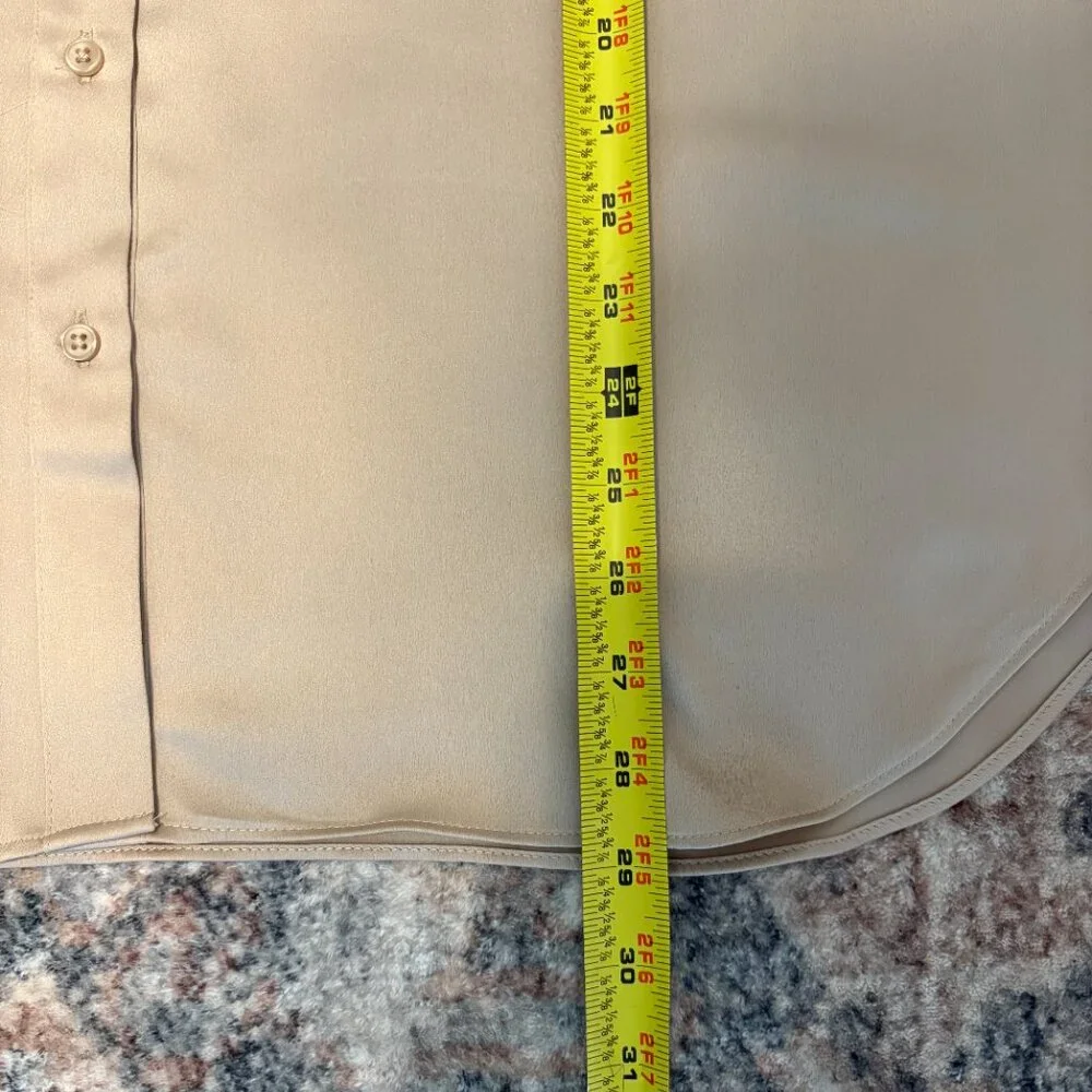 Ann Taylor Beige Button Down Shirt - Picture 9 of 9